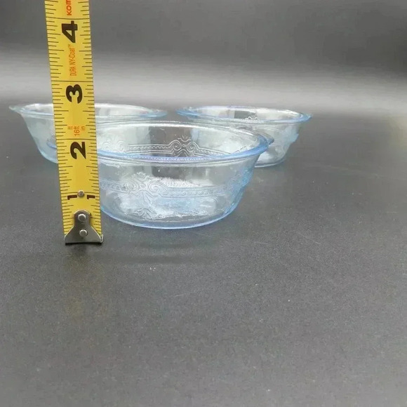 Vintage Fire King Sapphire Blue Philibe Dishware Set of 3 - Picture 7 of 7